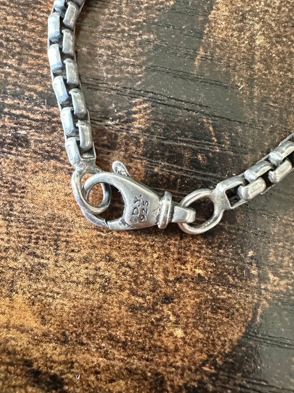 David Yurman Medium Box Chain Necklace in Sterling Silver - 3.6mm - 20" - Picture 8 of 11
